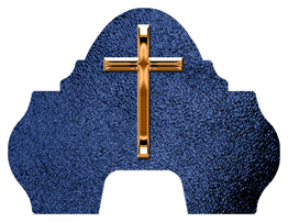DARAY-L-510-CP-SH-BL Copper Single Cross Shimmer Blue